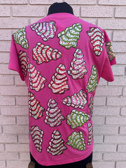 Pink Little Debbie Trees Tee