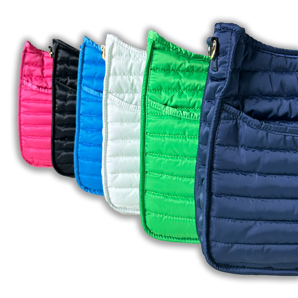 Everly Quilted Puffy Messenger-ASSORTED