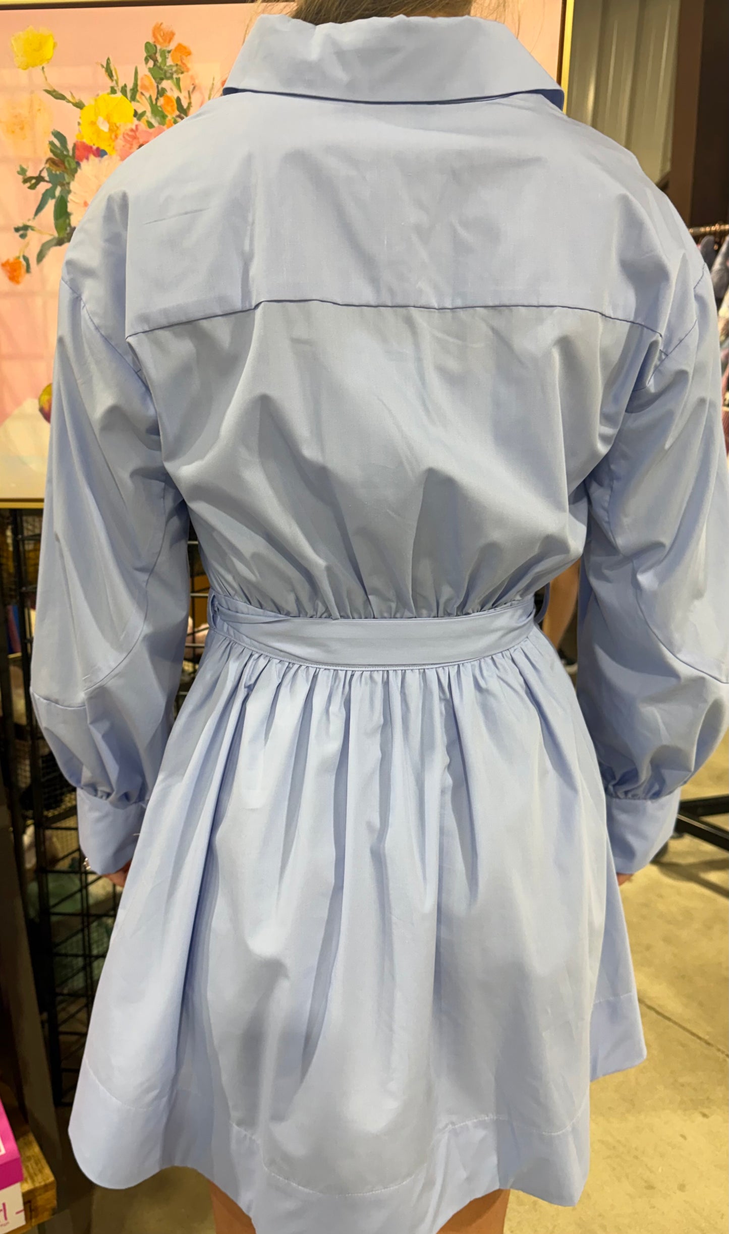 CHAMBRAY WRAP DRESS