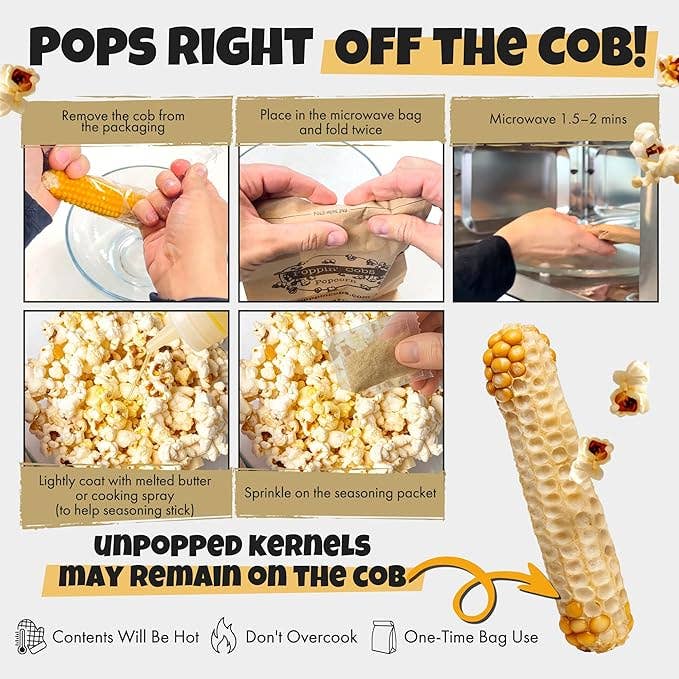 Movie Night Variety Pack of Popcorn on the Cob - Gift Set