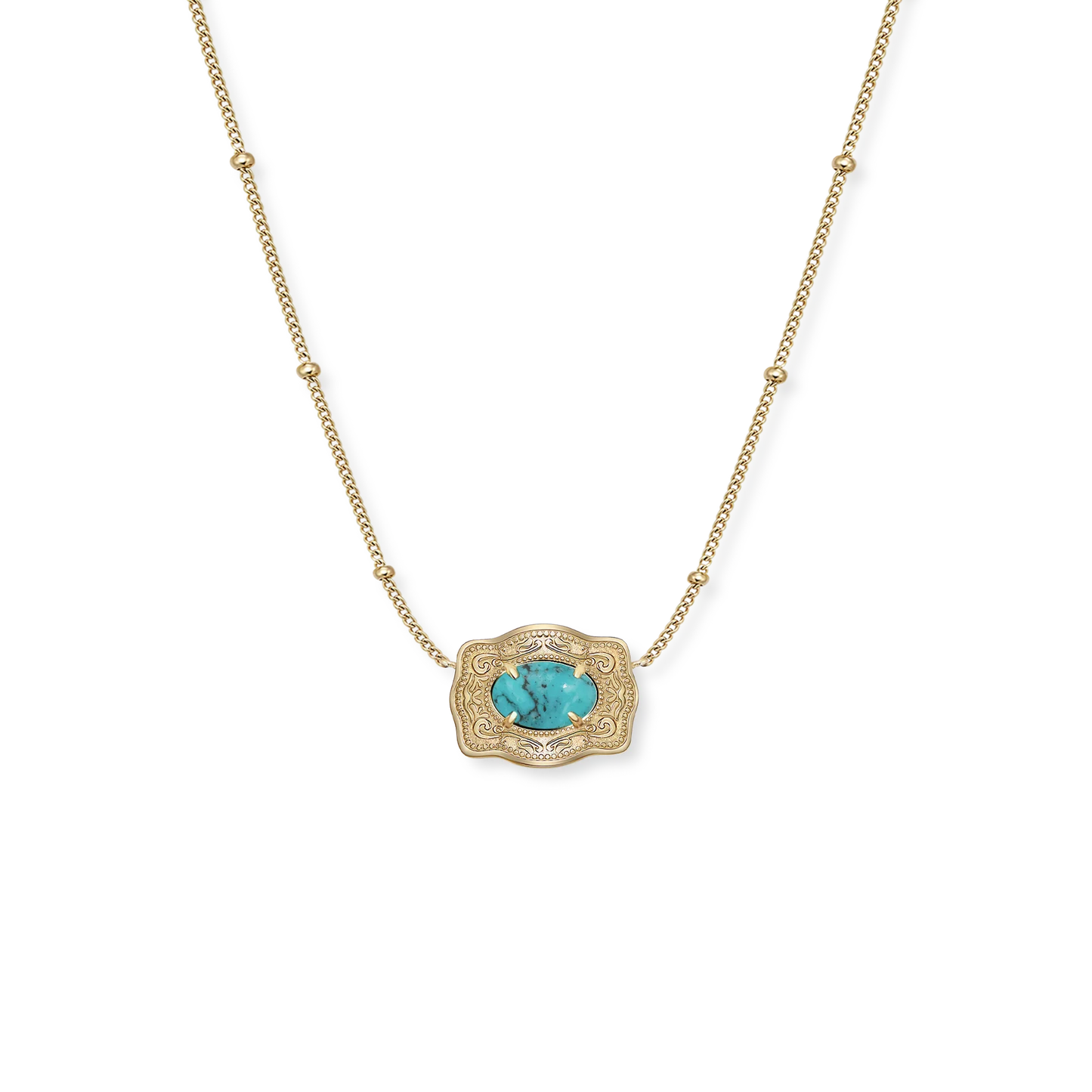 ULTRA MINI BELT BUCKLE NECKLACE OASIS