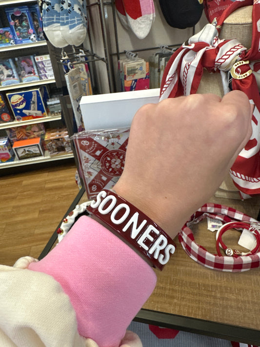 UNIVERSITY OF OKLAHOMA CRIMSON SOONERS CUFF