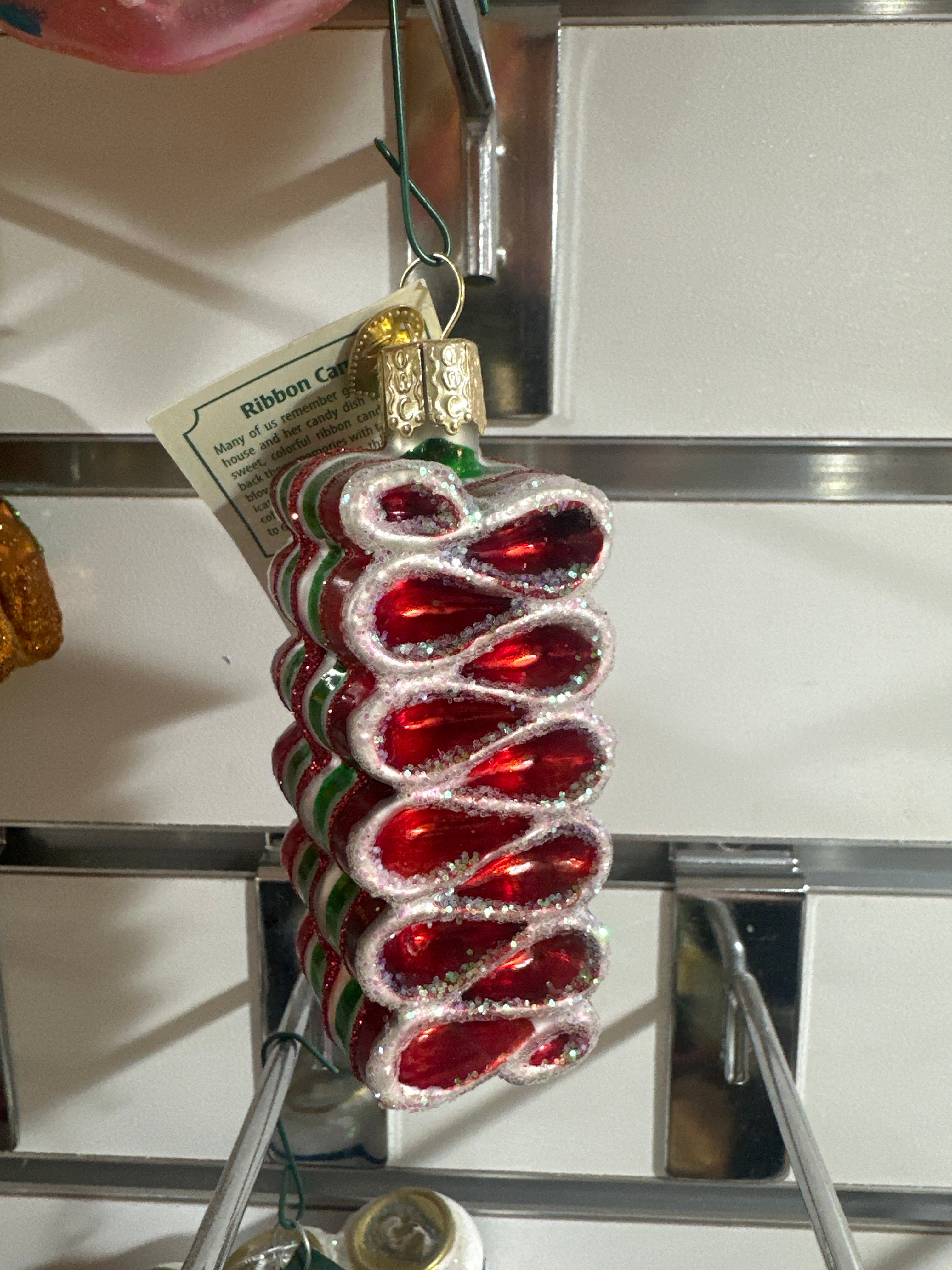 CHRISTMAS ORNAMENT RIBBON CANDY