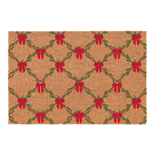 Door Mat Holiday Trellis