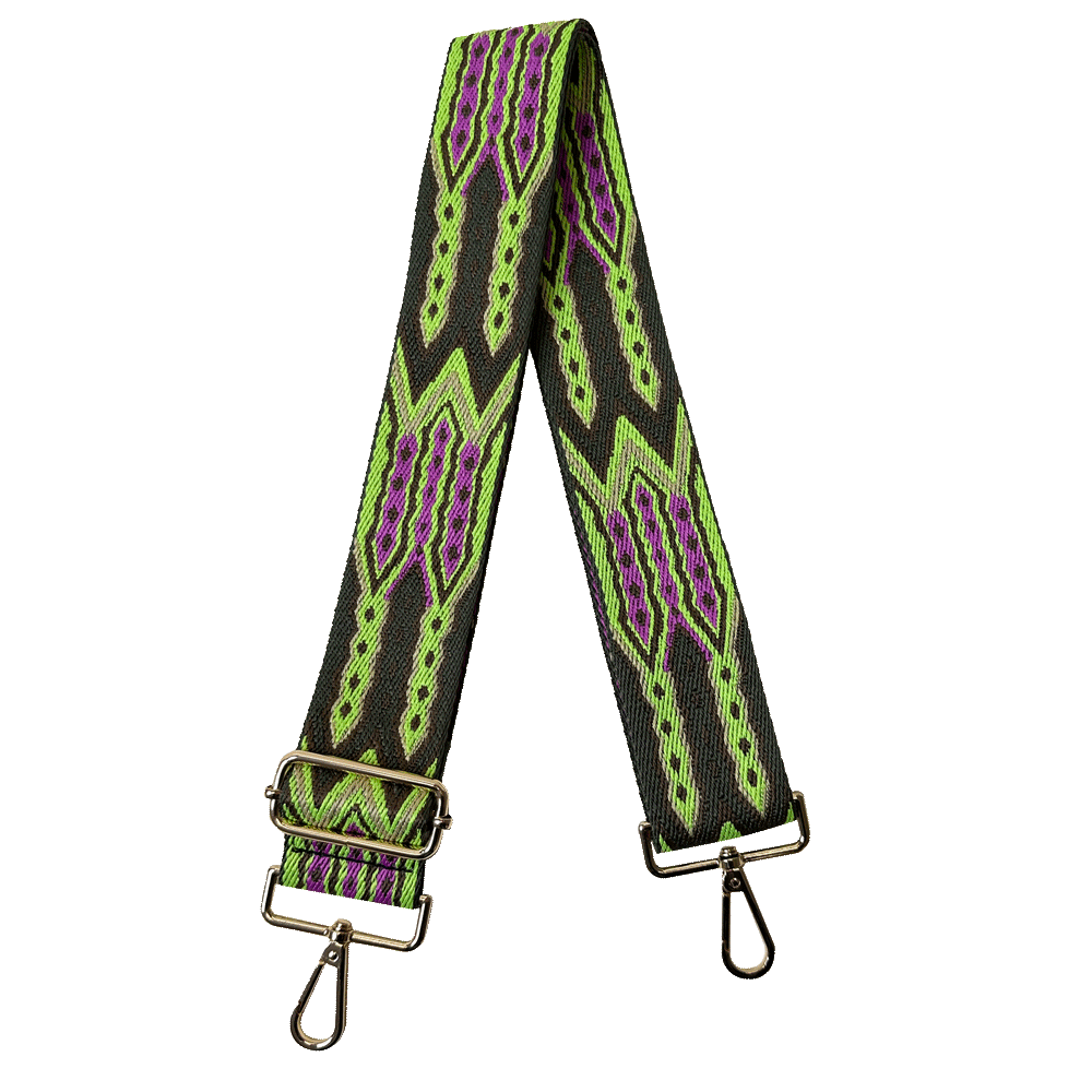 Mayan Print Interchangeable Woven Bag Strap