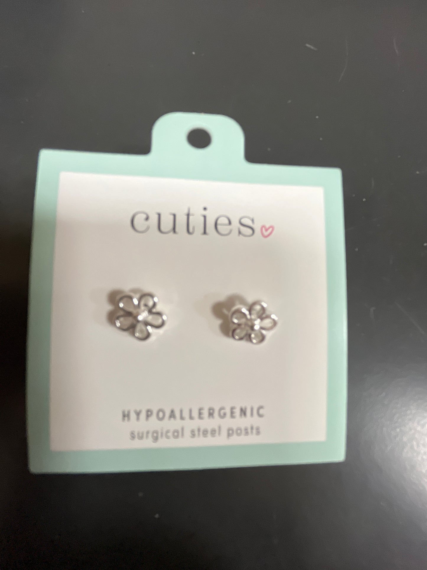 DELICATE OPEN SILVER FLOWERS  EARRINGS