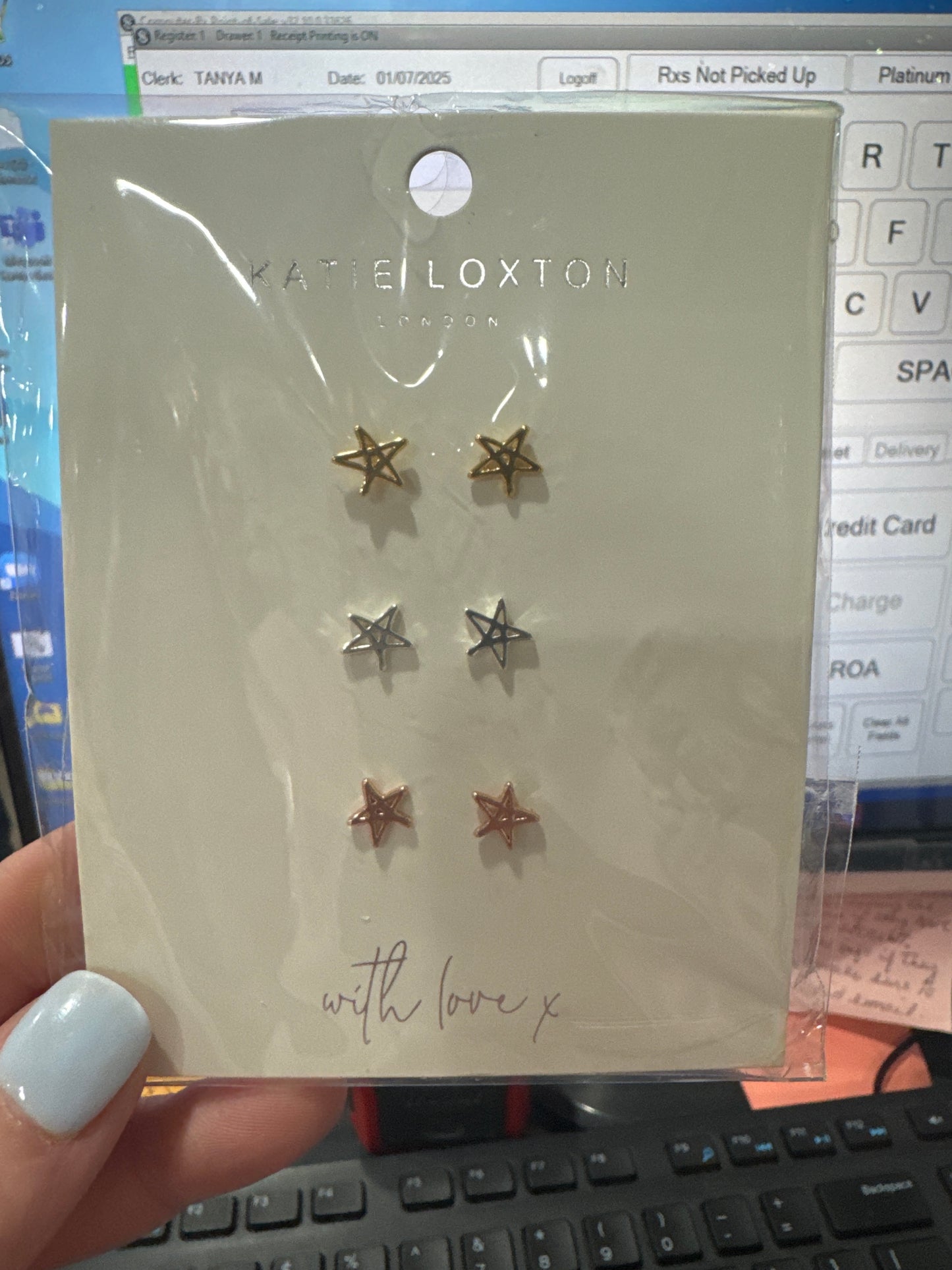 FLORENCE OUTLINE STAR - EARRING SET