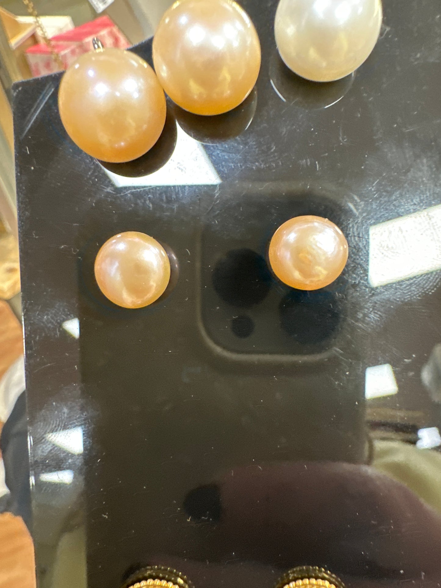 7MM SIMPLE STUD EARRING - PINK