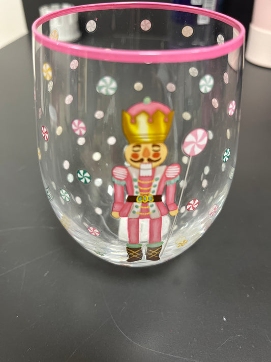 Nutcracker Stemless Wine Glass