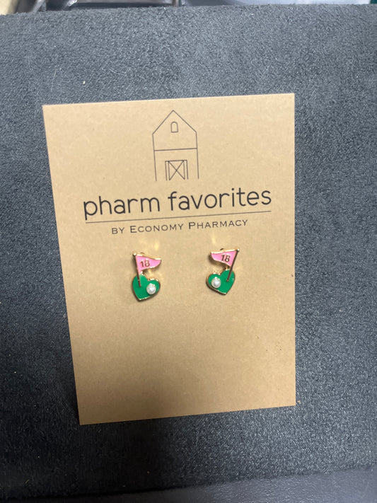 GOLF FLAG EARRINGS