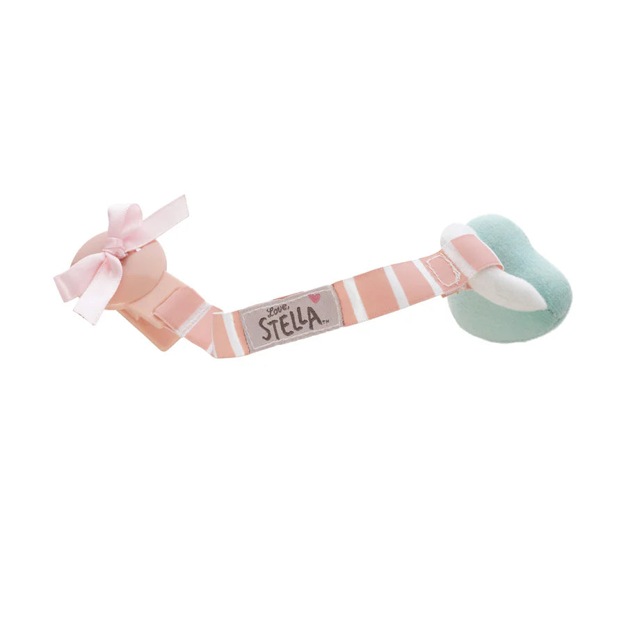 LOVE, STELLA PACIFIER & CLIP SET