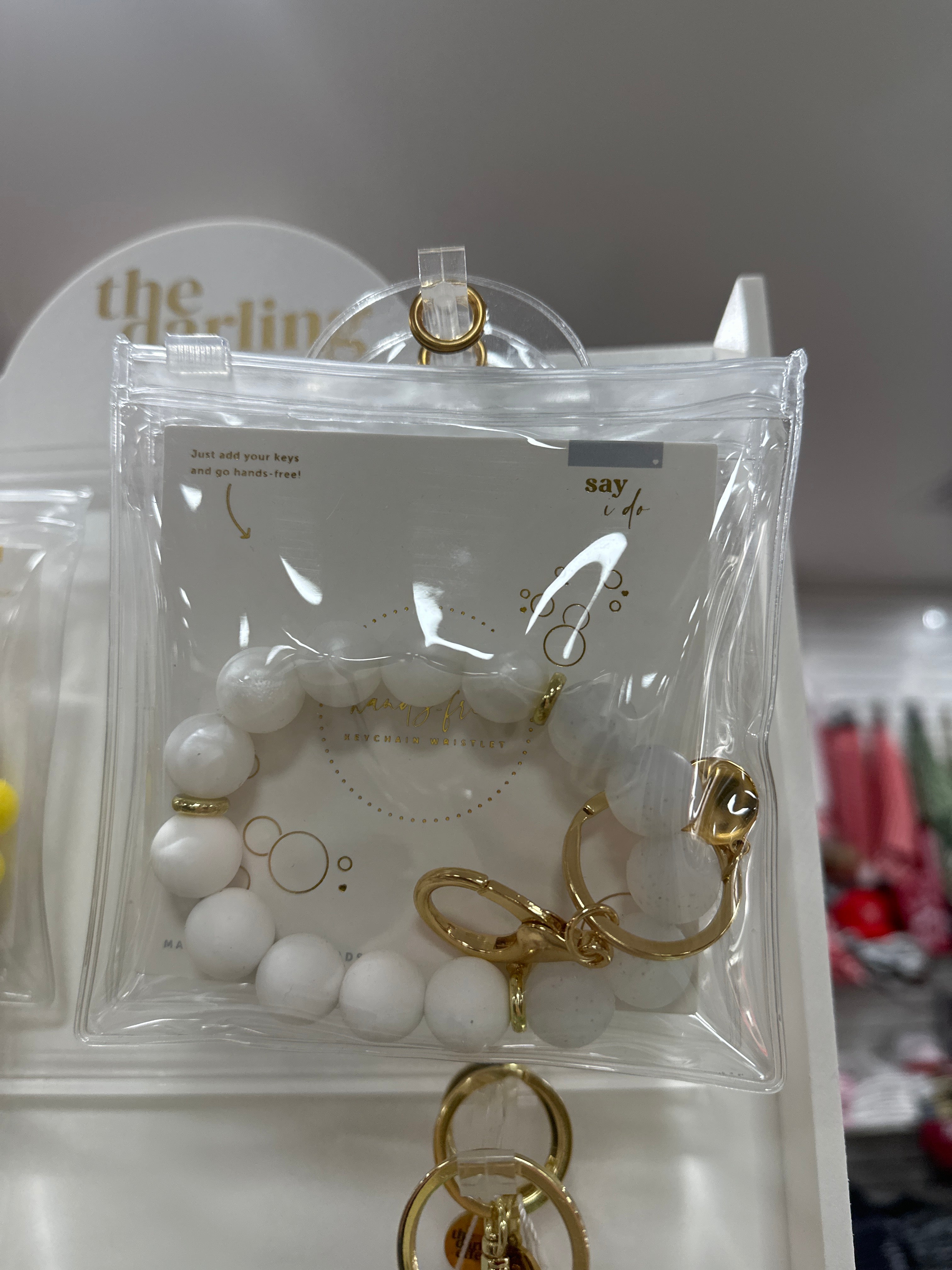 HANDS FREE KEYCHAIN WRISTLET - SAY I DO