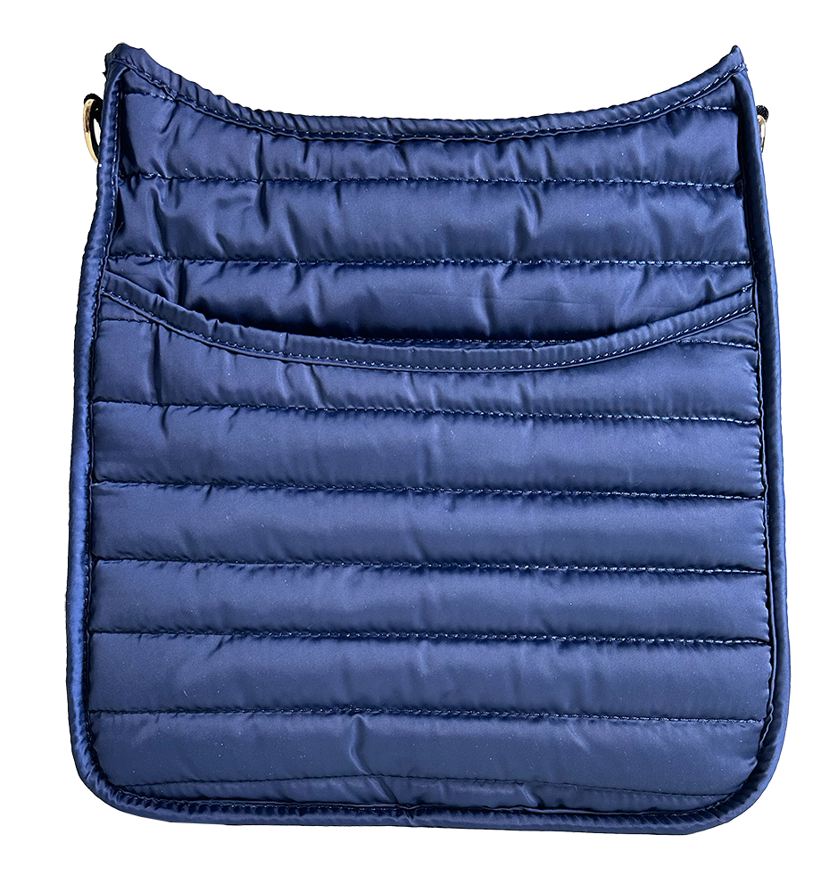 Everly Quilted Puffy Messenger-ASSORTED