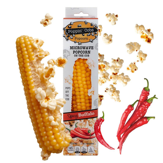 Popcorn on the Cob with Spicy Buffalo Seasoning  