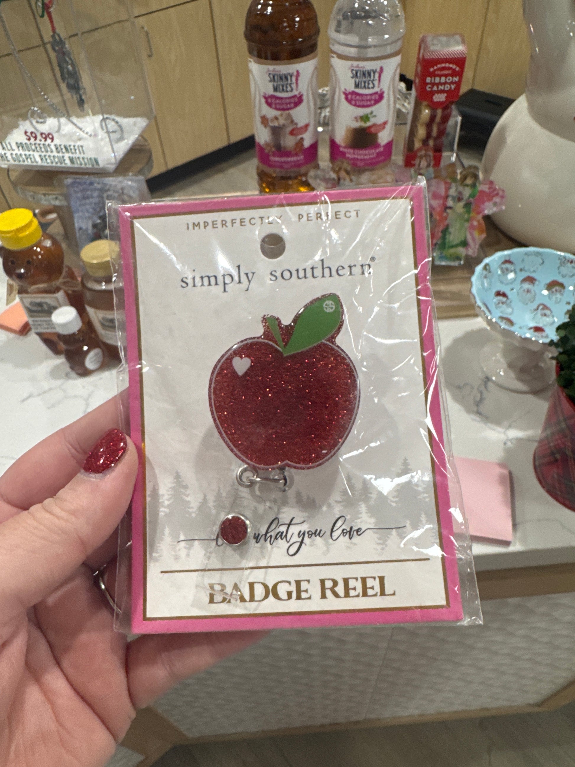 BADGE REEL - APPLE - Pharm Favorites by Economy Pharmacy