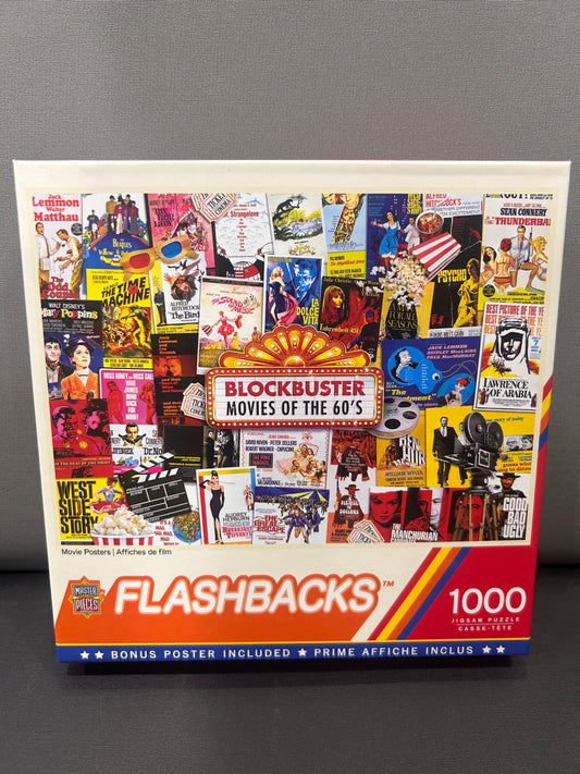 FLASHBACKS 1000PC PUZZLE - MOVIE POSTERS