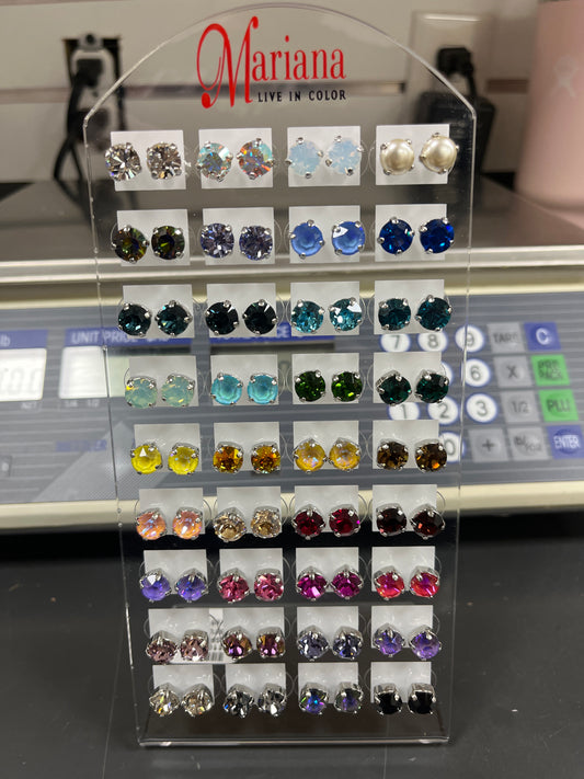 MARIANA - EARRINGS - LARGE STUD MULTI COLORS