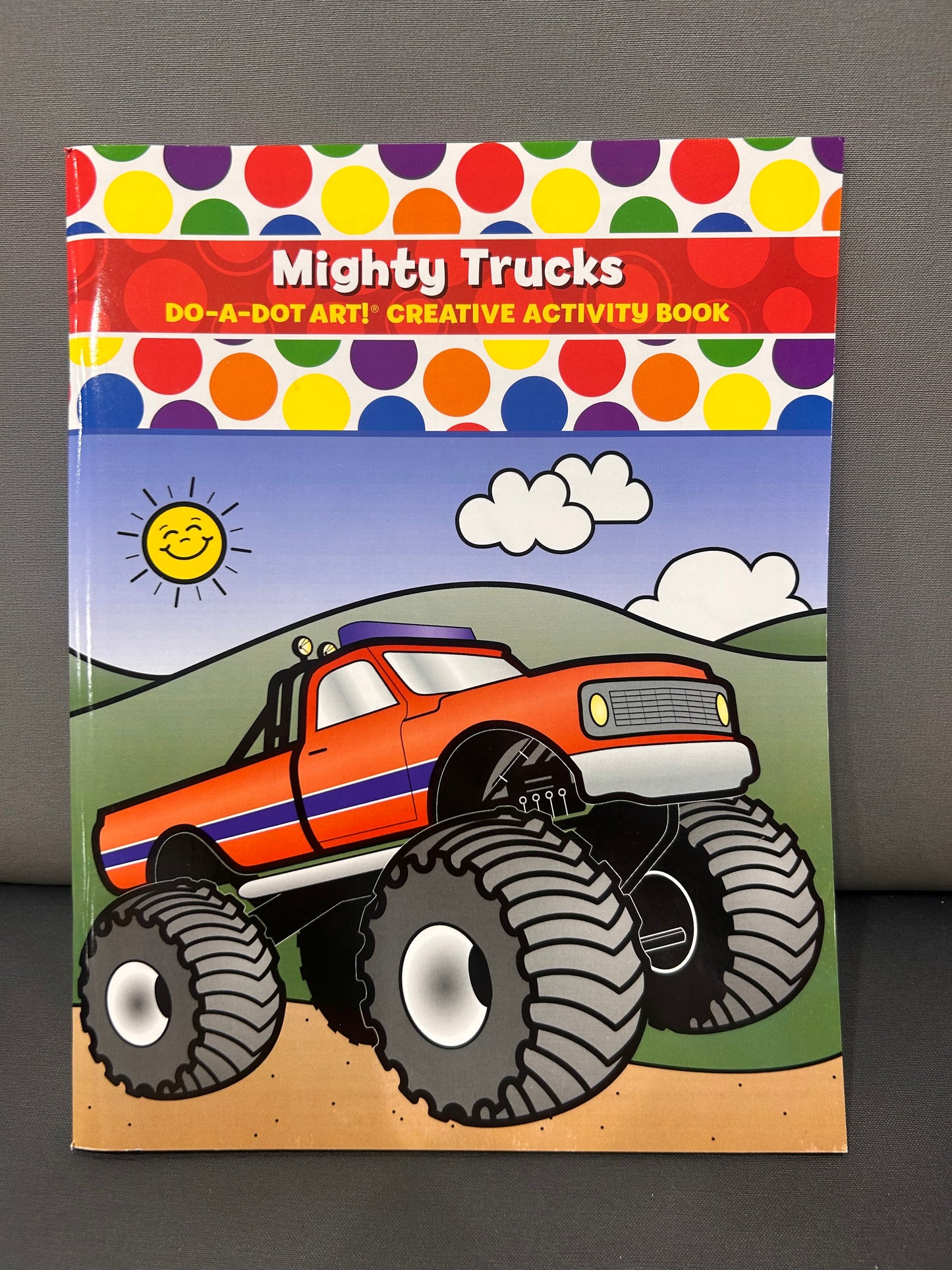 DO-A-DOT ART BOOK - MIGHTY TRUCKS
