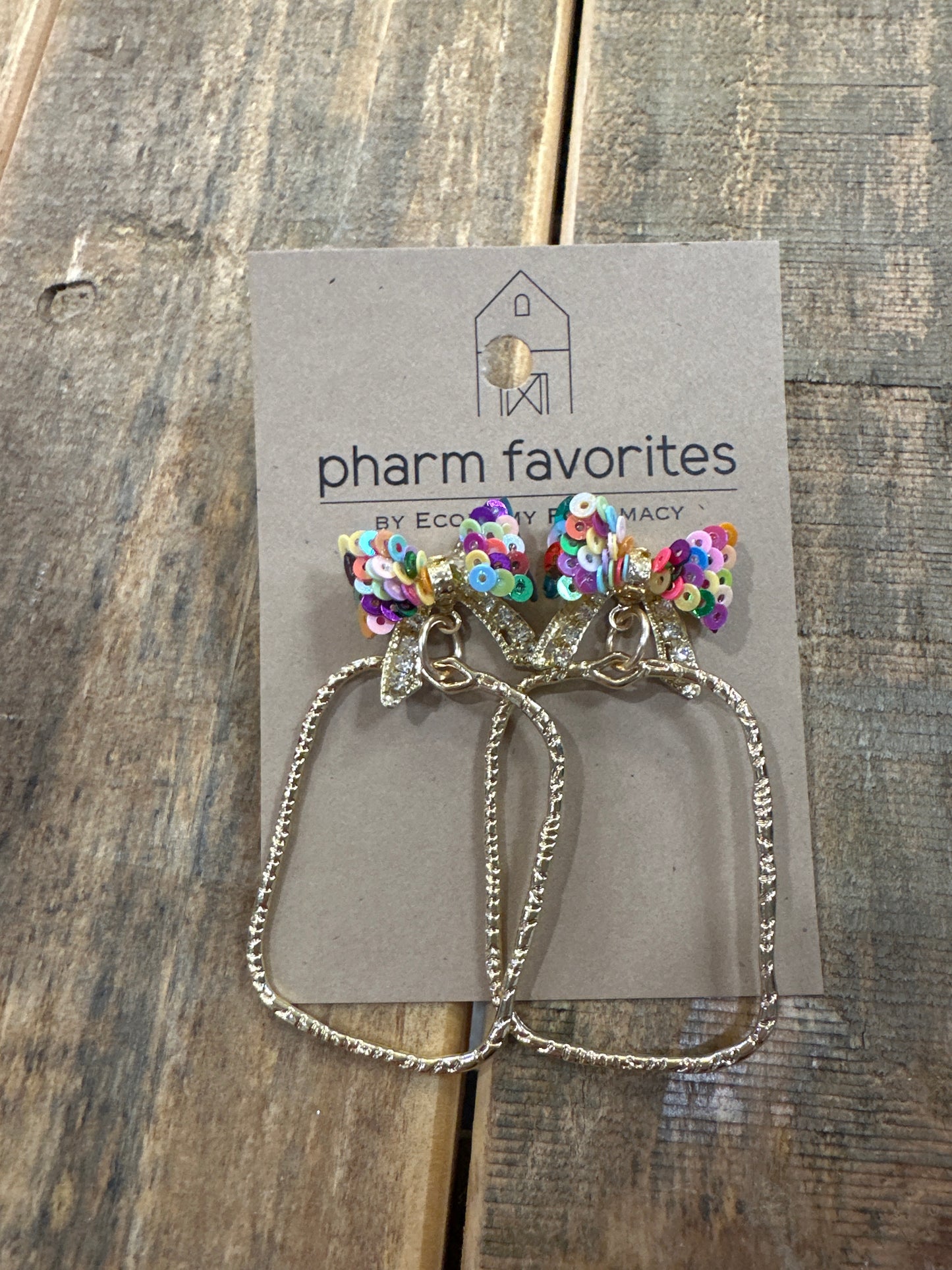 RAINBOW BETHANY BOW HOOPS