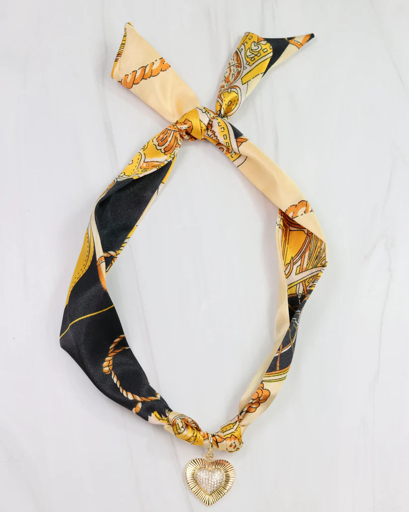 Lillie Scarf Charm Necklace