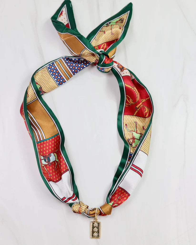 Lillie Scarf Charm Necklace