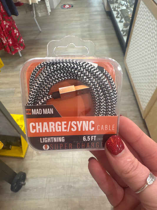 MAD MAN CHARGE/SYNC CABLE - 6.5 FT - LIGHTNING