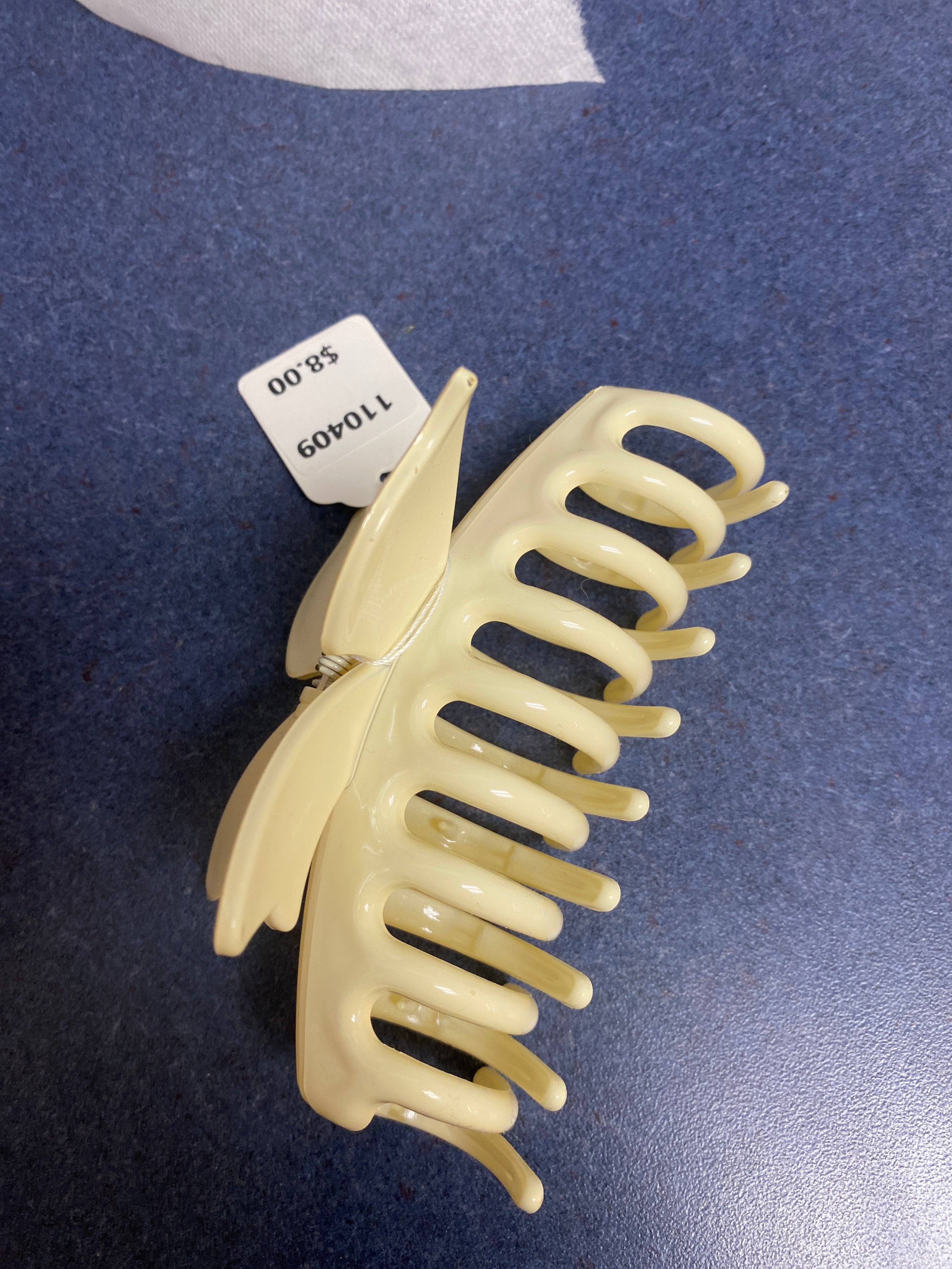 IVORY BUTTERFLY HAIR CLIP