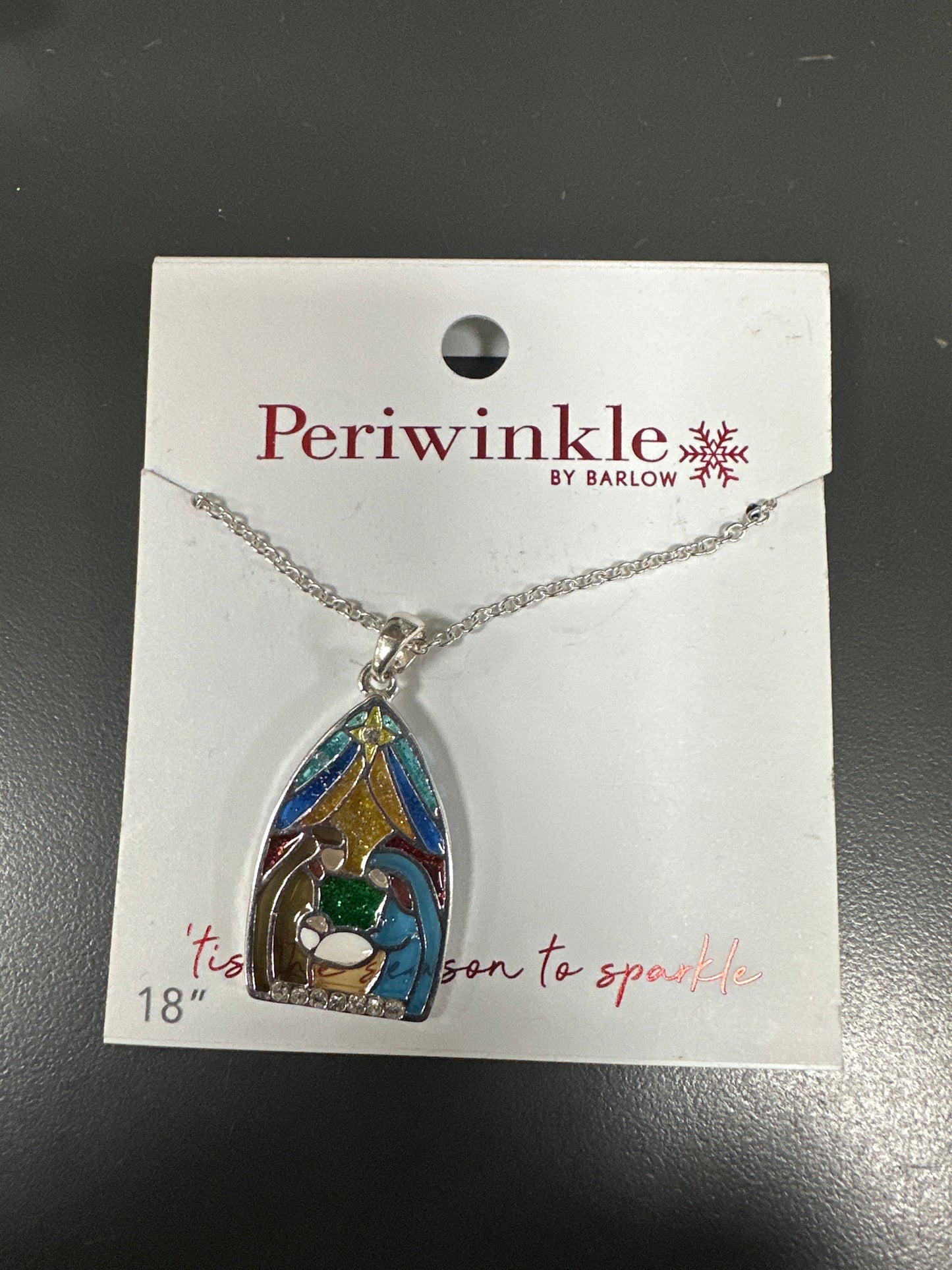 GLITTER NATIVITY NECKLACE