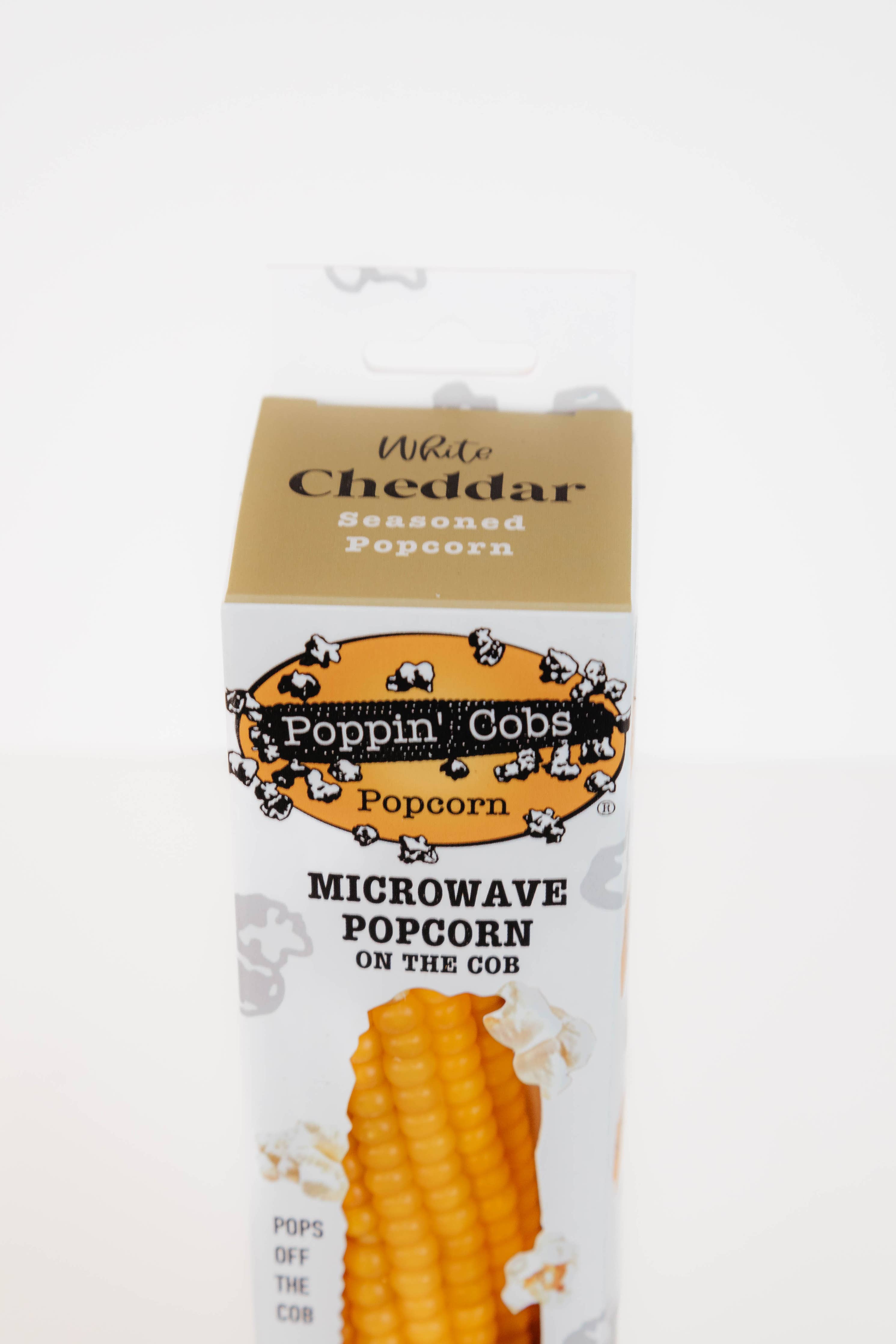 Popcorn on the Cob with White Cheddar Seasoning