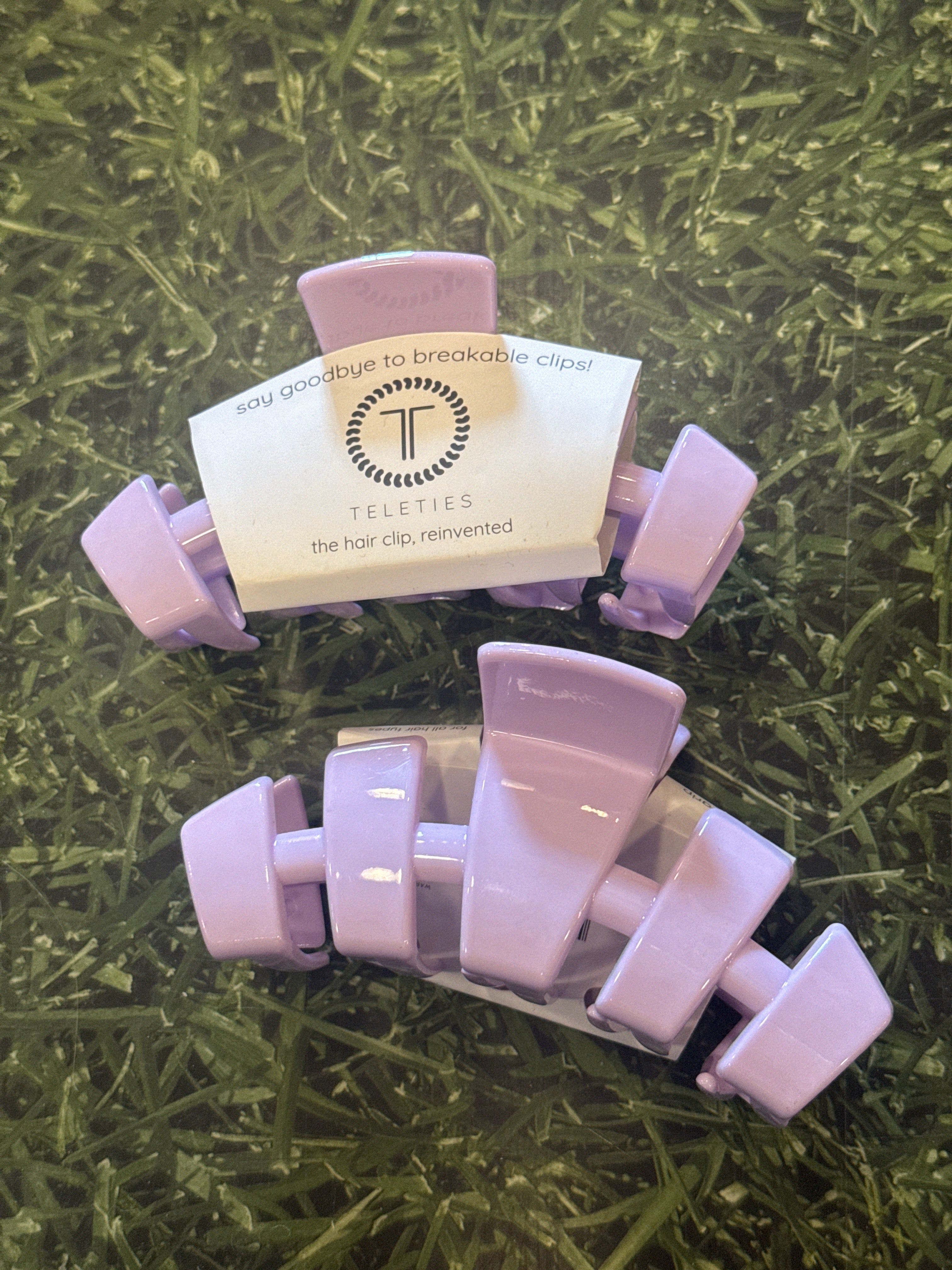 TELETIES HAIR CLIP - LARGE - LILAC