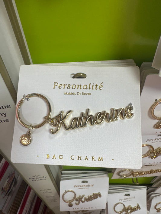 BAG CHARM KEYCHAIN - KATHERINE