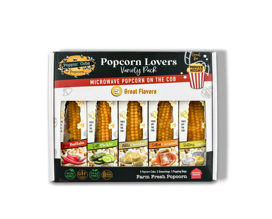 Movie Night Variety Pack of Popcorn on the Cob - Gift Set