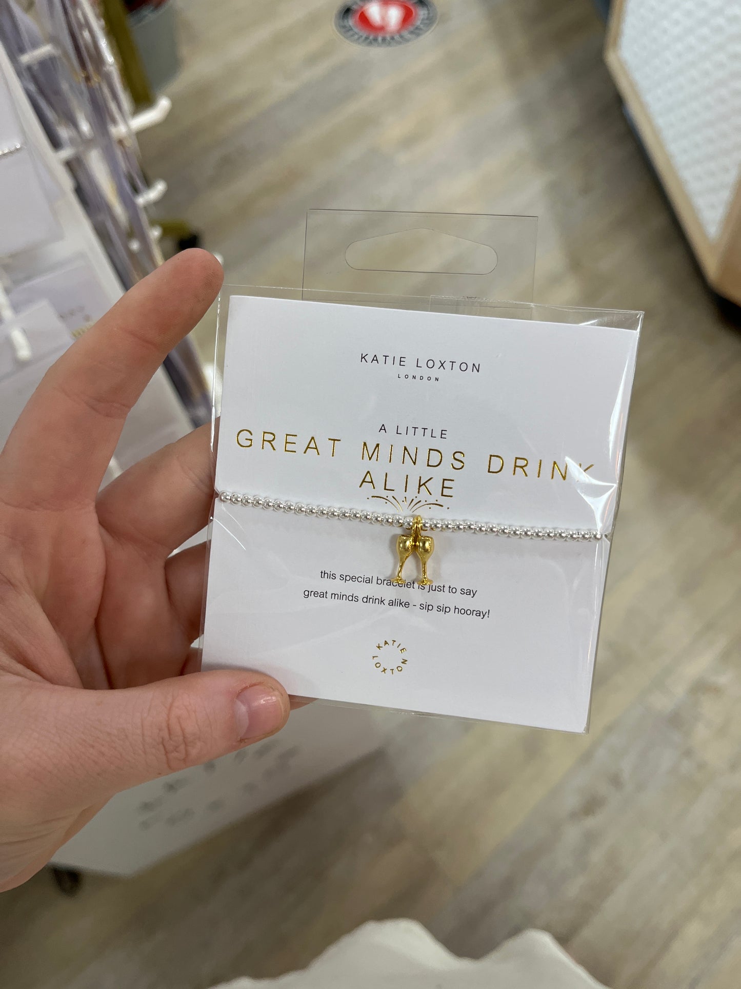 A LITTLE GREAT MINDS DRINK ALIKE BRACELET