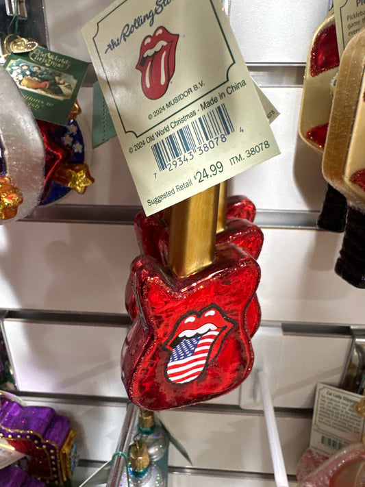 CHRISTMAS ORNAMENT - ROLLING STONES GUITAR