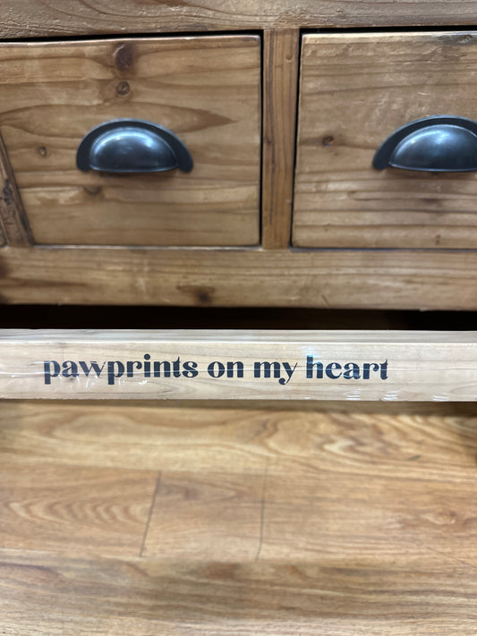 PAWPRINTS ON MY HEART MEMORY BOARD
