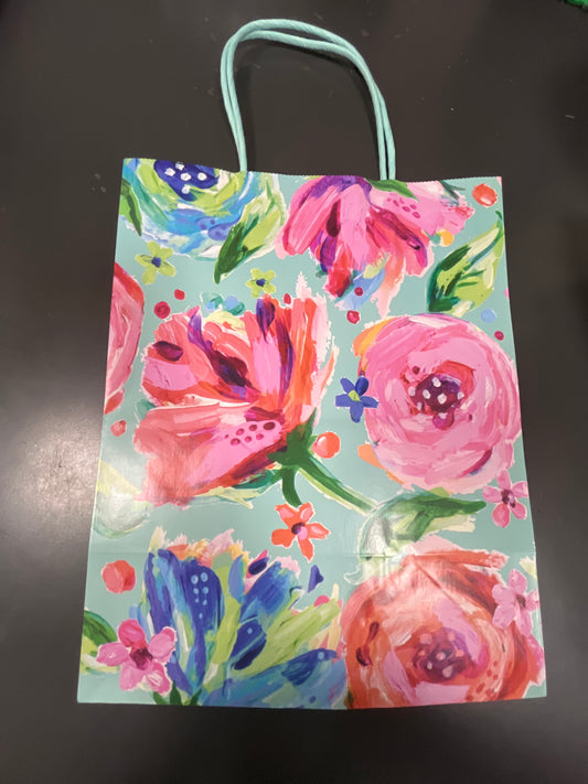 POSH PEONIES PAPER GIFT BAG - Pharm Favorites by Economy Pharmacy