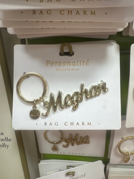 BAG CHARM KEYCHAIN - MEGHAN