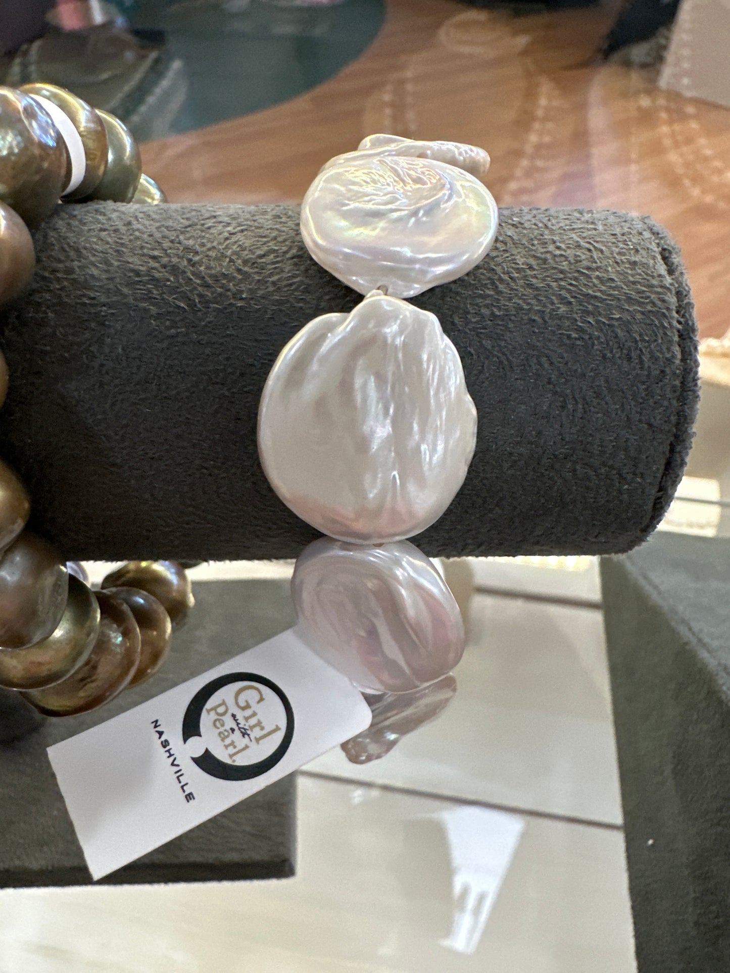 PEARL STONE BRACELET - WHITE