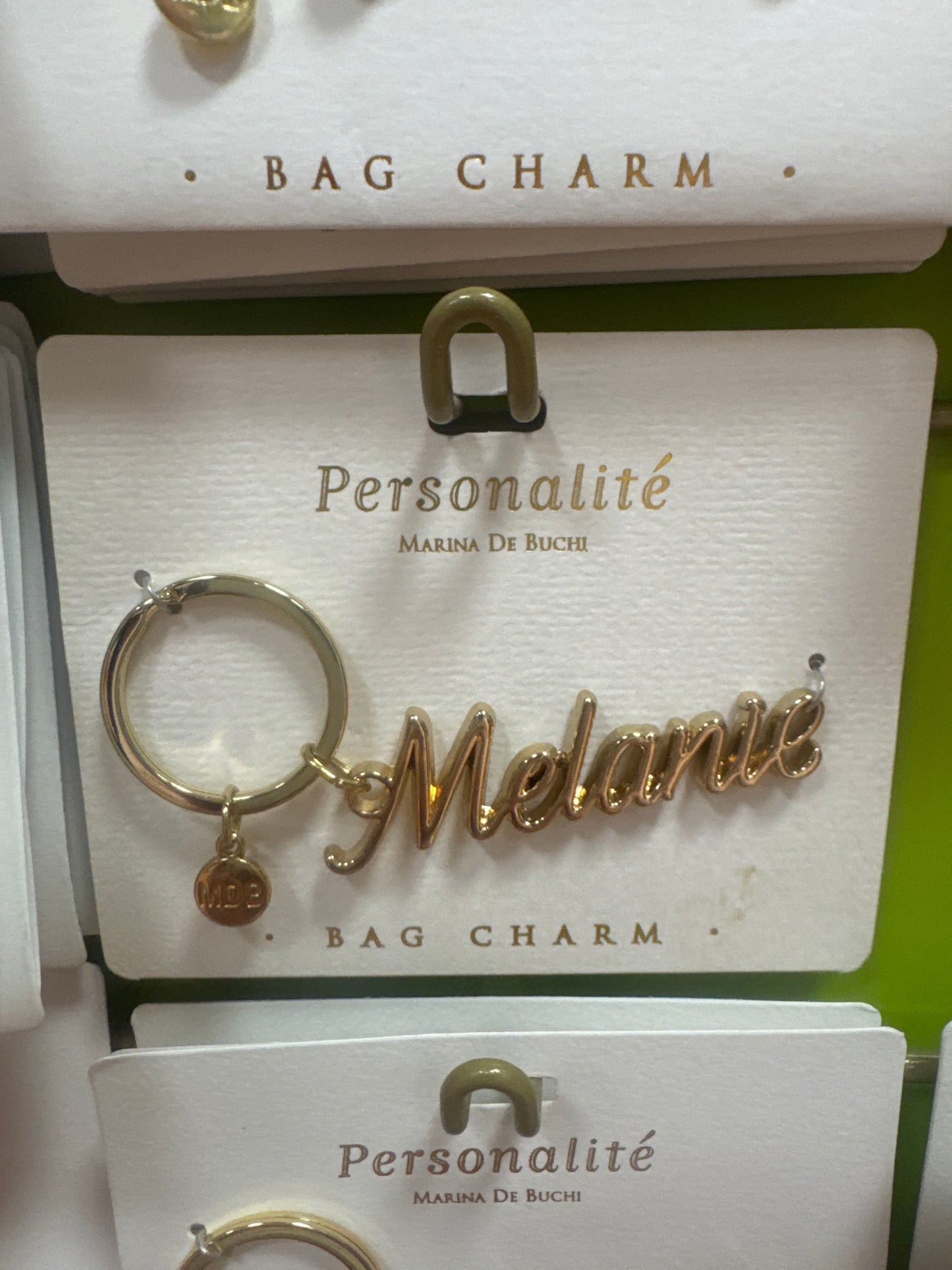BAG CHARM KEYCHAIN - MELANIE