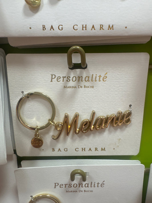 BAG CHARM KEYCHAIN - MELANIE