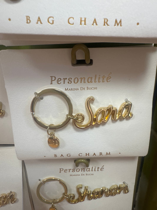 BAG CHARM KEYCHAIN - SARA