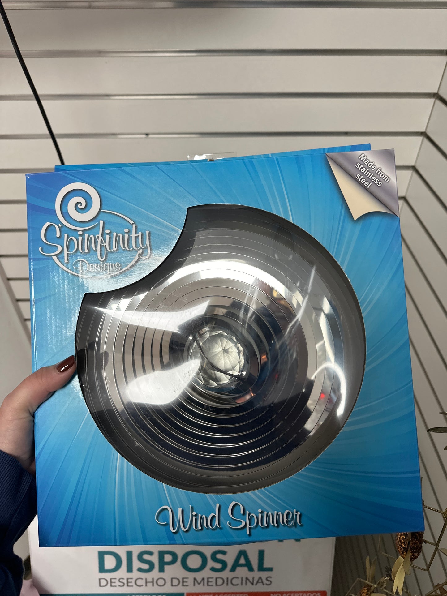 LARGE (12") CRYSTAL MIRROR CIRCLE