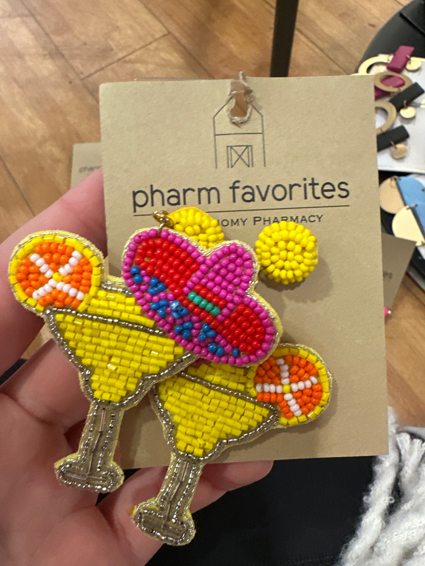 SOMBRERO MARGARITA BEADED EARRINGS