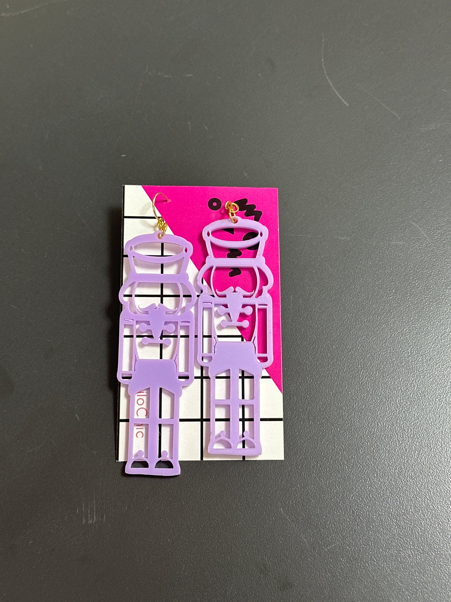 ACRYLIC NUTCRACKER EARRINGS