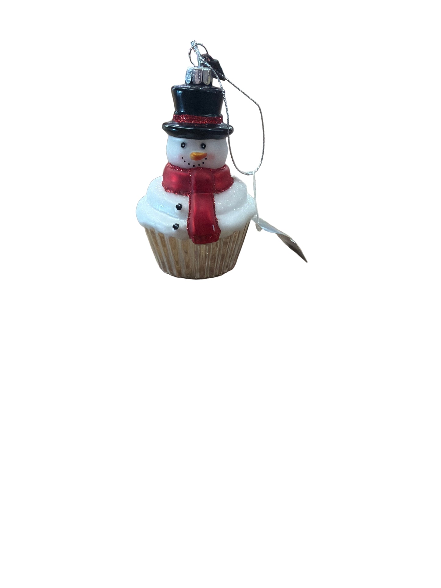 RAZ ORNAMENT-SNOWMAN CUPCAKE