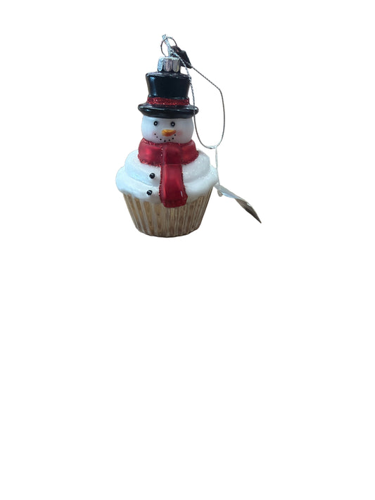 RAZ ORNAMENT-SNOWMAN CUPCAKE