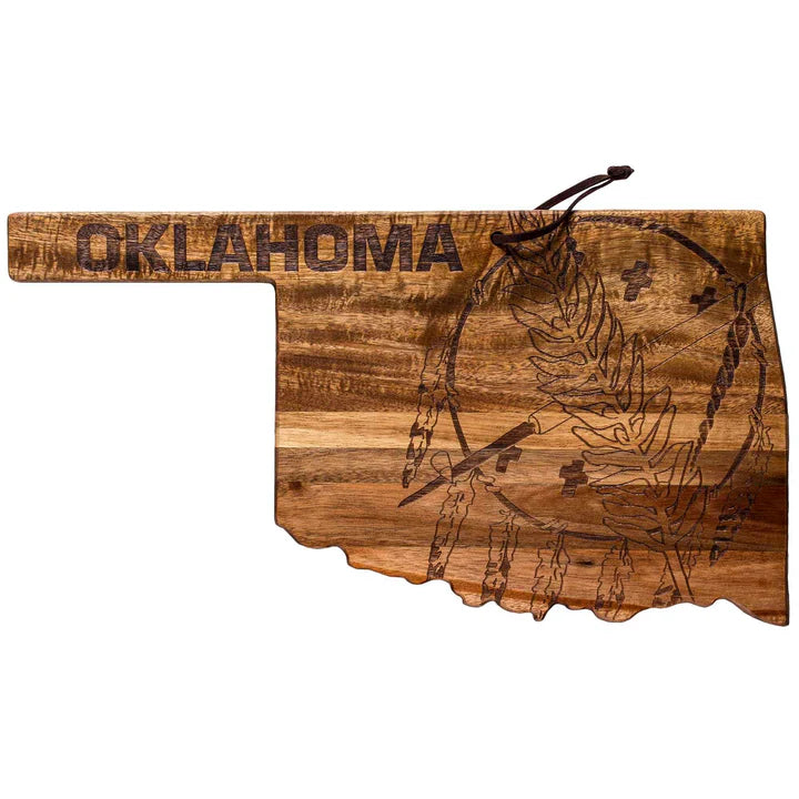 OKLAHOMA CUTTING BOARD -  ROCK & BRANCH ORIGINS SERIES - Pharm Favorites by Economy Pharmacy