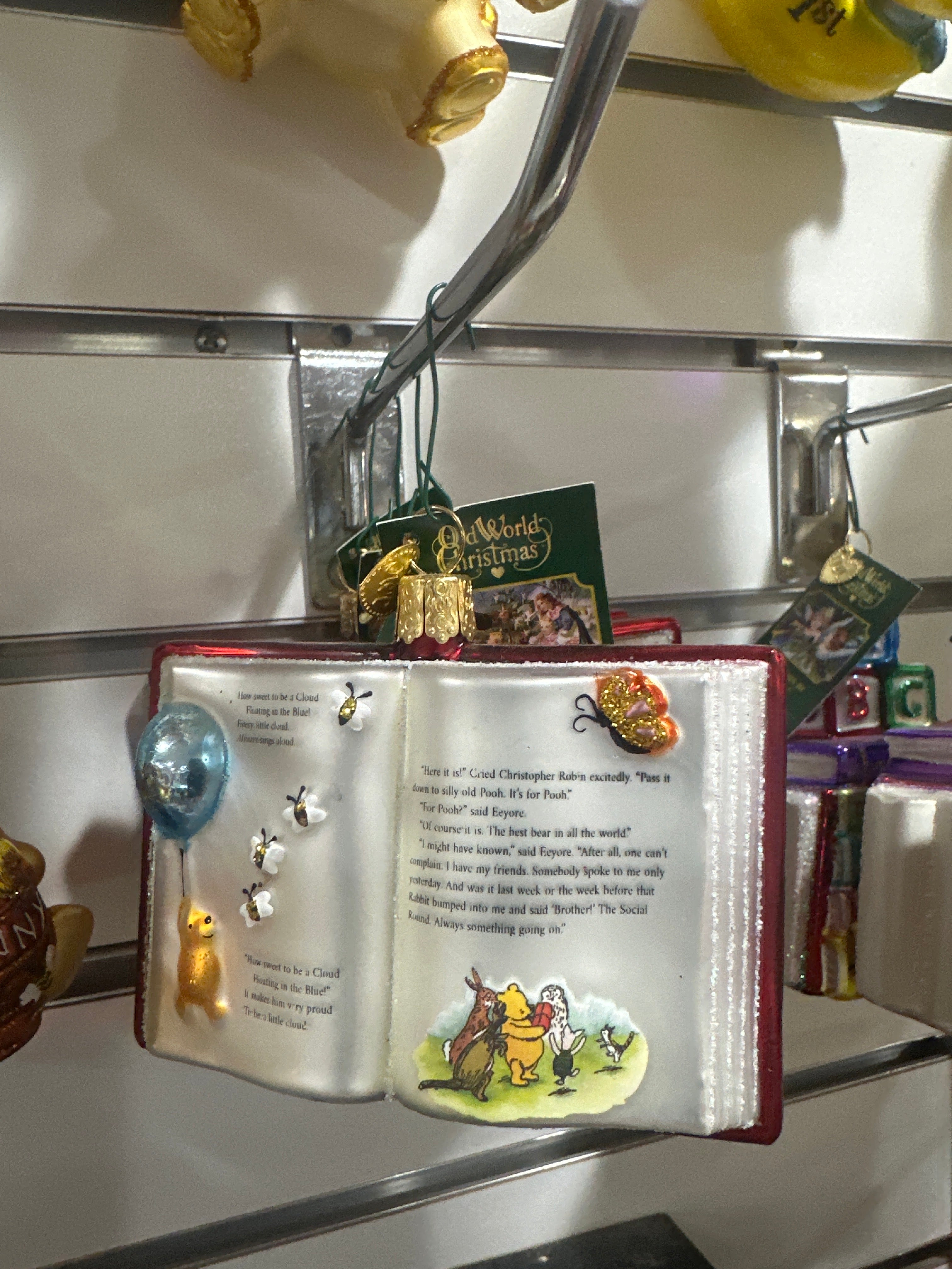 CHRISTMAS ORNAMENT - WINNIE THE POOH BOOK
