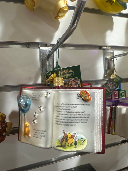 CHRISTMAS ORNAMENT - WINNIE THE POOH BOOK