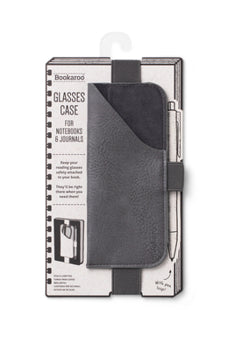 BOOKAROO GLASSES CASE - CHARCOAL